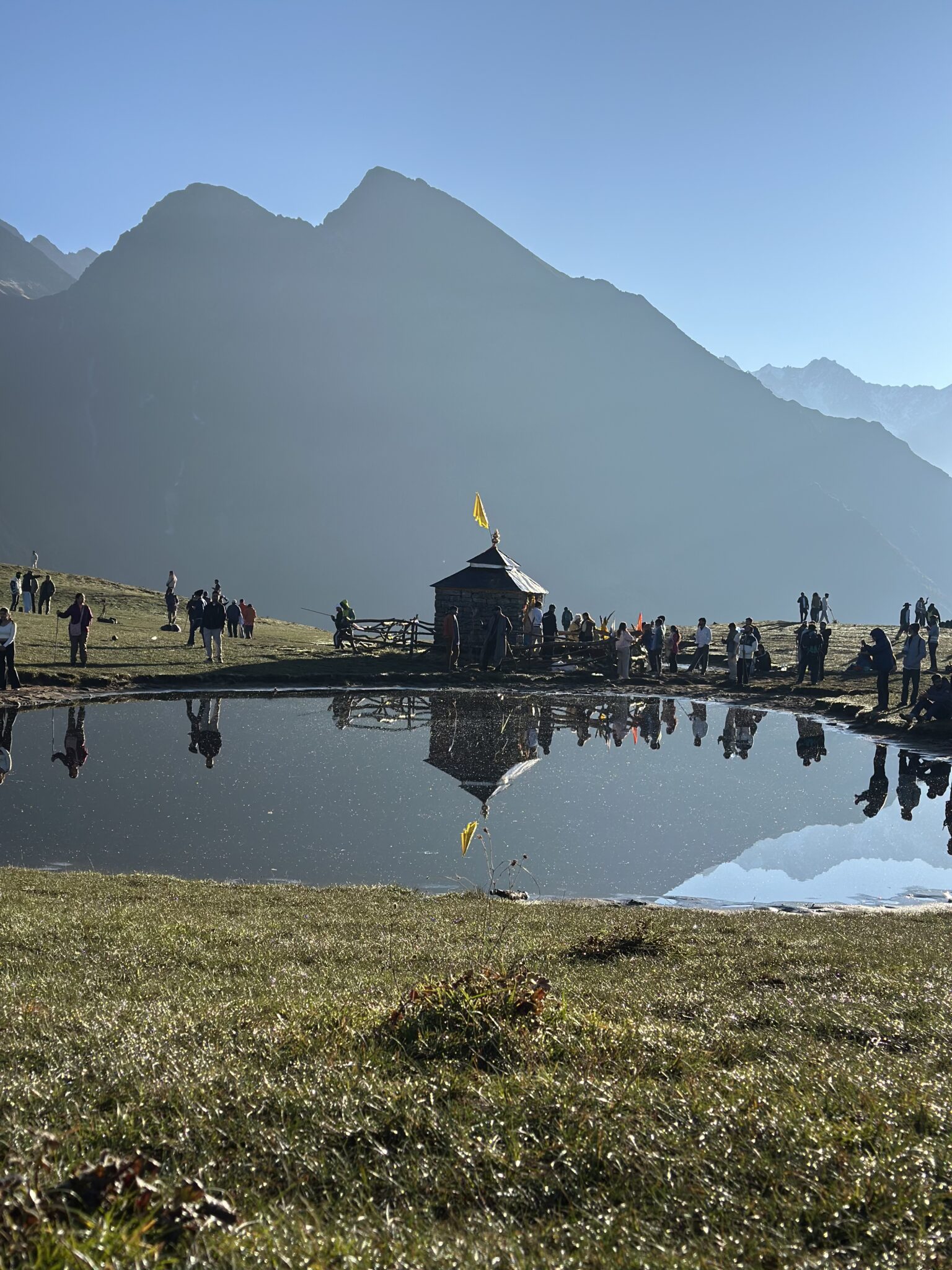 Peaceful surroundings of budha Madmaheshwar in Himalayas
